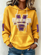 Women's Football Print Sweatshirt