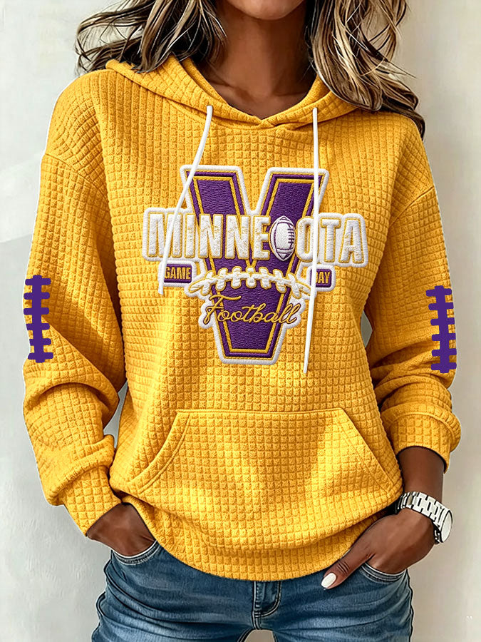 Women's Football Print Sweatshirt