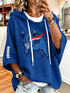Women'S Go for it! Sports Loose Hoodie