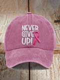 Women'S Casual Breast Cancer Awareness Printing Hat
