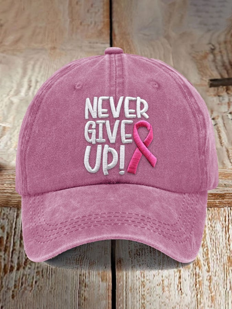 Women'S Casual Breast Cancer Awareness Printing Hat