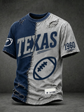Men'S Rugby Enthusiast Short Sleeved T-Shirt