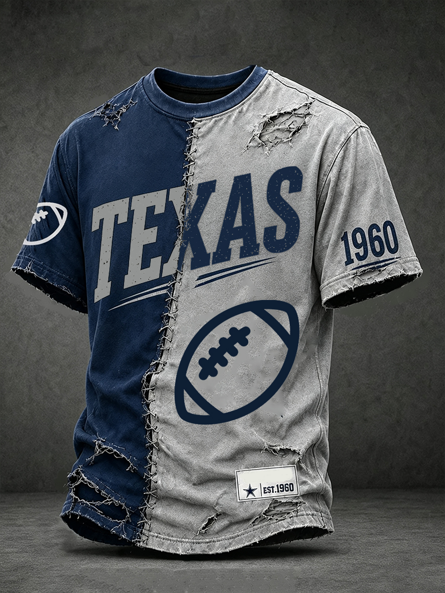 Men'S Rugby Enthusiast Short Sleeved T-Shirt