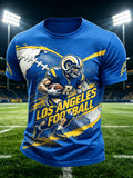 Men'S Football Game Print Casual T-Shirt