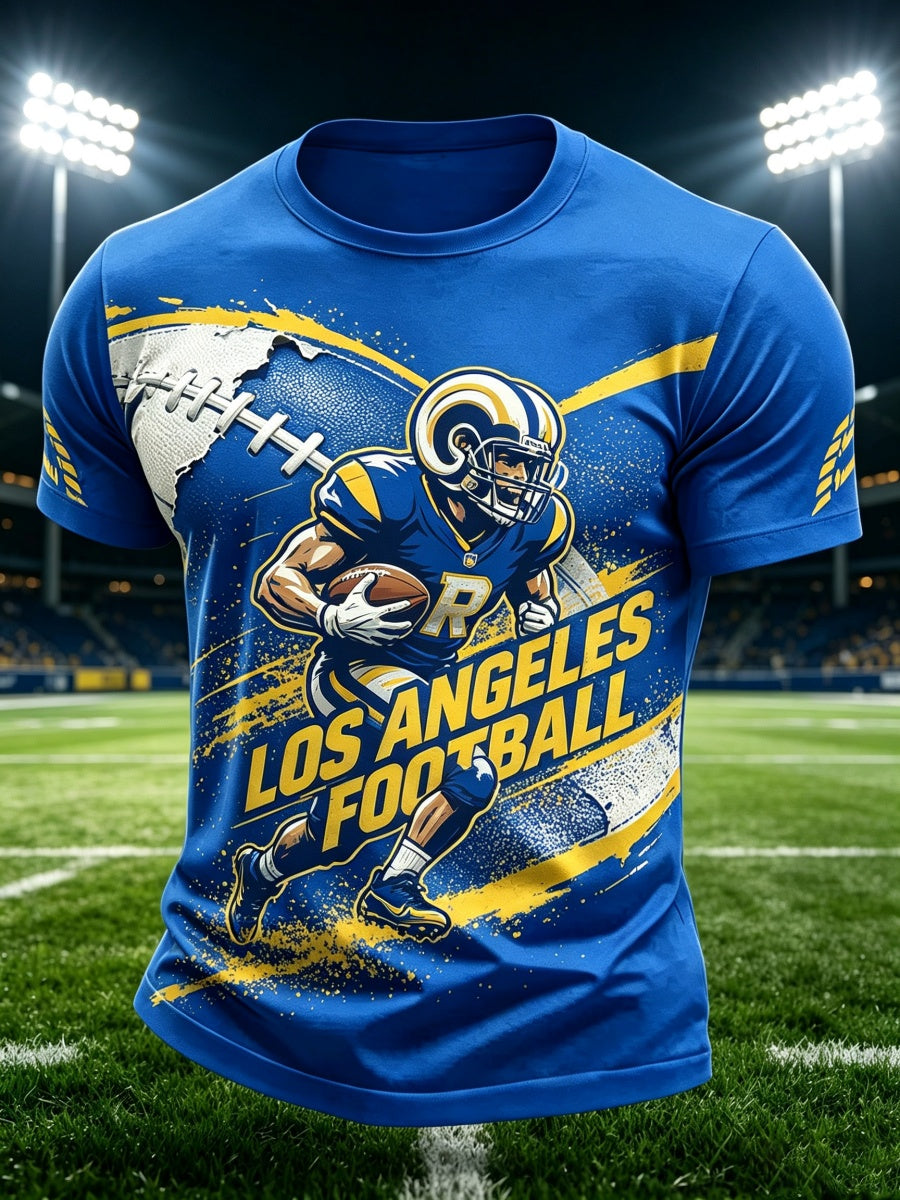 Men'S Football Game Print Casual T-Shirt