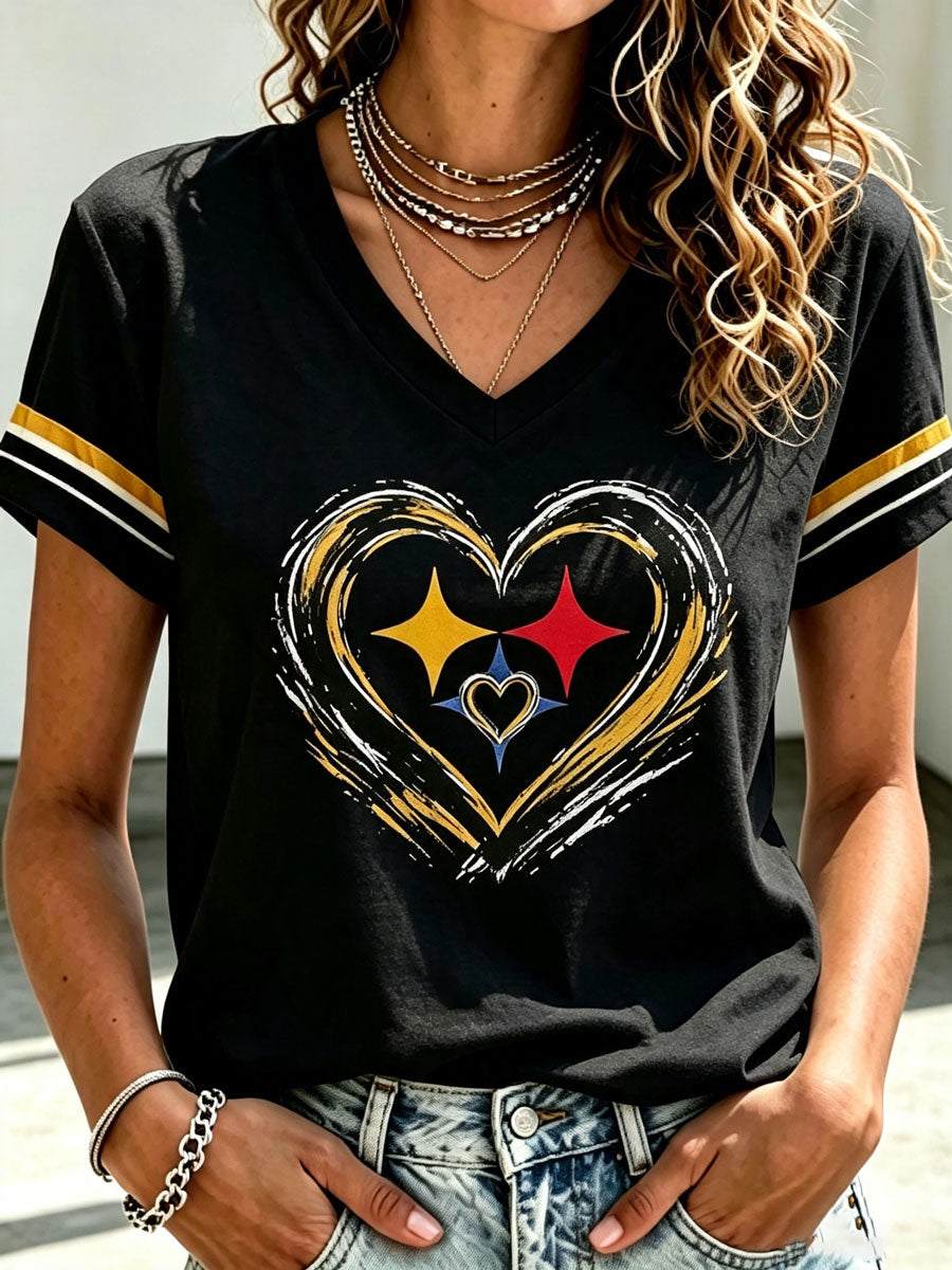 Women'S Football Printed Casual T-Shirt
