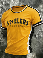 Men's Football Printed Short Sleeved T-Shirt