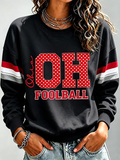 Ladies' Rugby Printed Round Neck T-Shirt