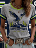 Women's Football Gameday Gift For Football Fans Casual Tee