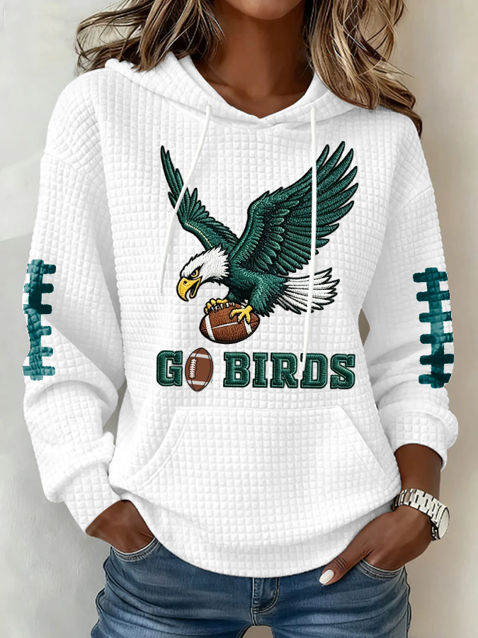 Women's Football Print Sweatshirt