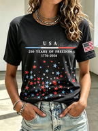 250Th Anniversary Embroidered Printed Round Neck Top In The United States