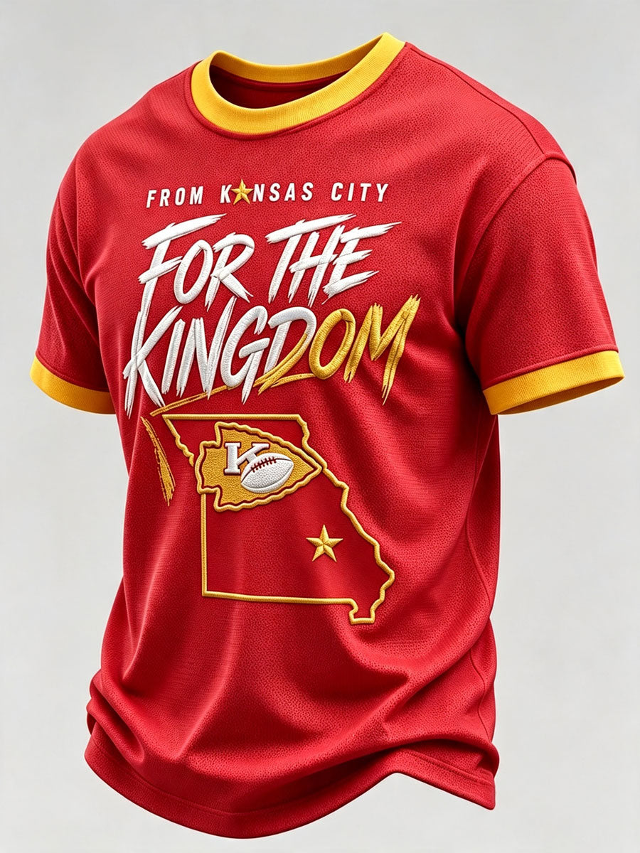 Men'S Football Fan Printed T-Shirt