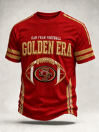 Men's Football Gameday Gift For Football Fans Casual Tee