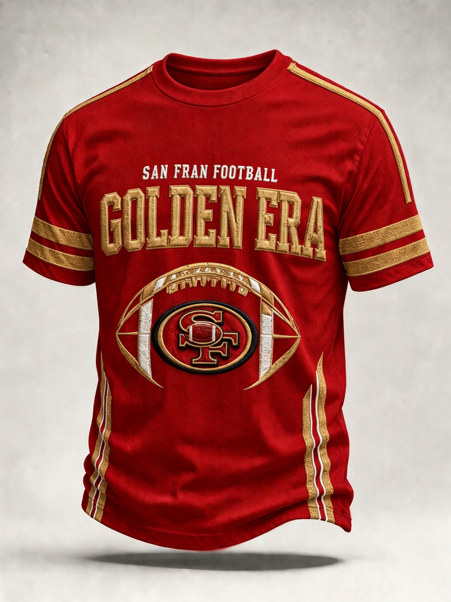 Men's Football Gameday Gift For Football Fans Casual Tee
