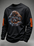 Men's Football Printed Waffle T-shirt
