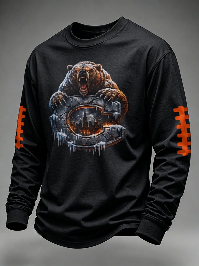 Men's Football Printed Waffle T-shirt