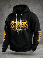 Men'S Football Printed Casual Hoodie