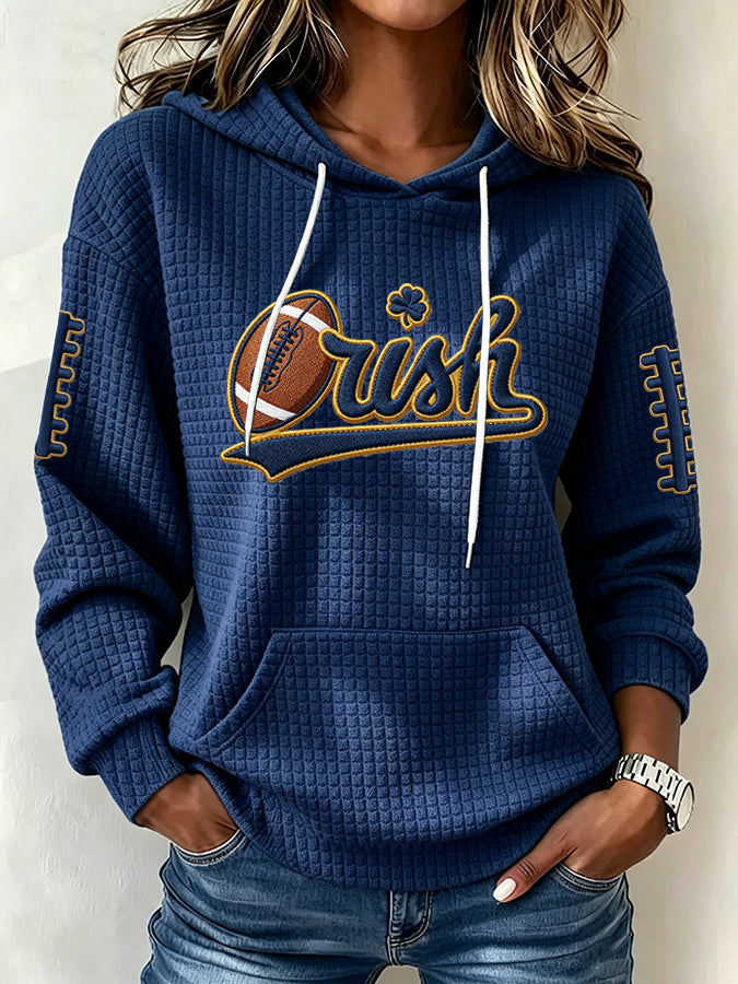 Women's Football Print Sweatshirt