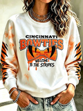Women's Football Printed Casual Sweatshirt