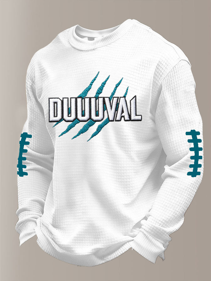 Men'S Football  Printed Waffle T-Shirt