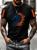Men'S Football Fan  Print Casual T-Shirt