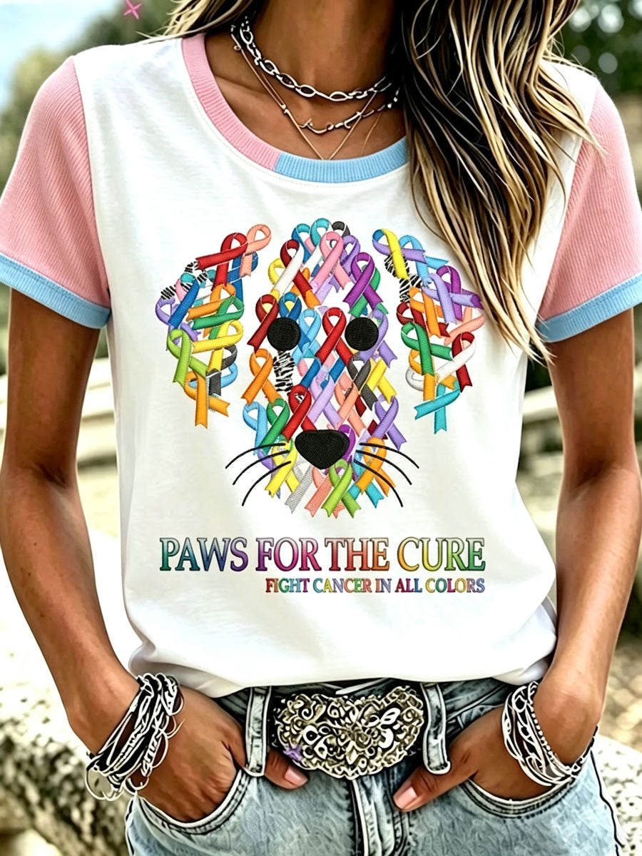 Women'S Disease Awareness Fights Against All Cancer Casual Tops