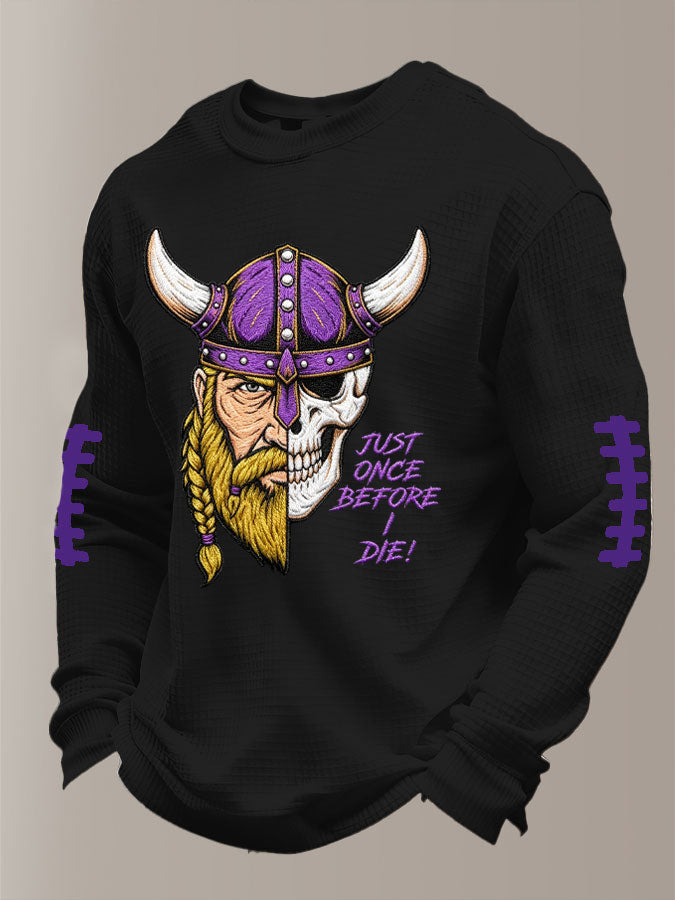 Men'S Football  Printed Waffle T-Shirt