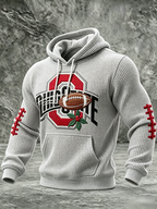 Men'S Rugby Printed Casual Hoodie
