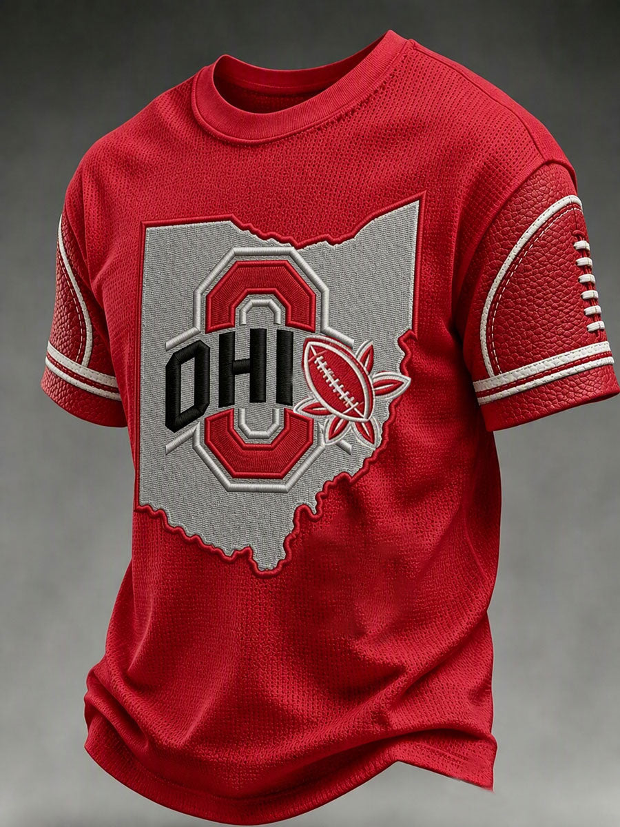 Men'S Football Fan Waffle T-Shirt