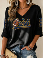 Women's University Football Fans Waffle Top