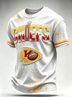 Men'S Football Fan Waffle T-Shirt