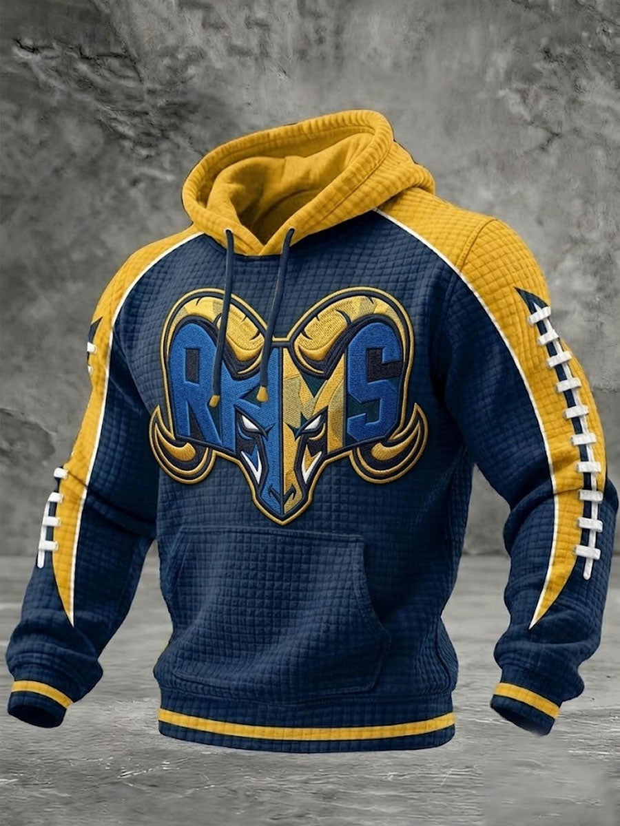 Men'S Football Game Printed Casual Hoodie