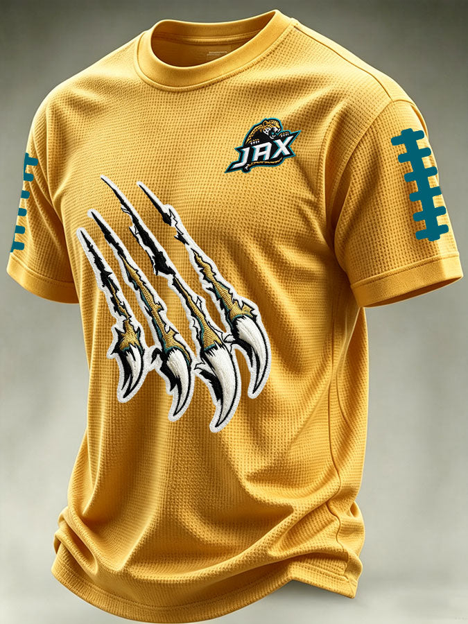 Men'S Football Print Waffle T-Shirt