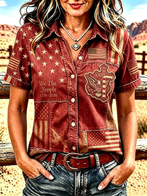 Ladies' 250th Anniversary Western Breeze Upward Short sleeved Shirt