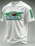 Men'S Football Print Waffle T-Shirt
