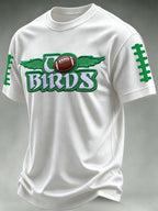 Men'S Football Print Waffle T-Shirt