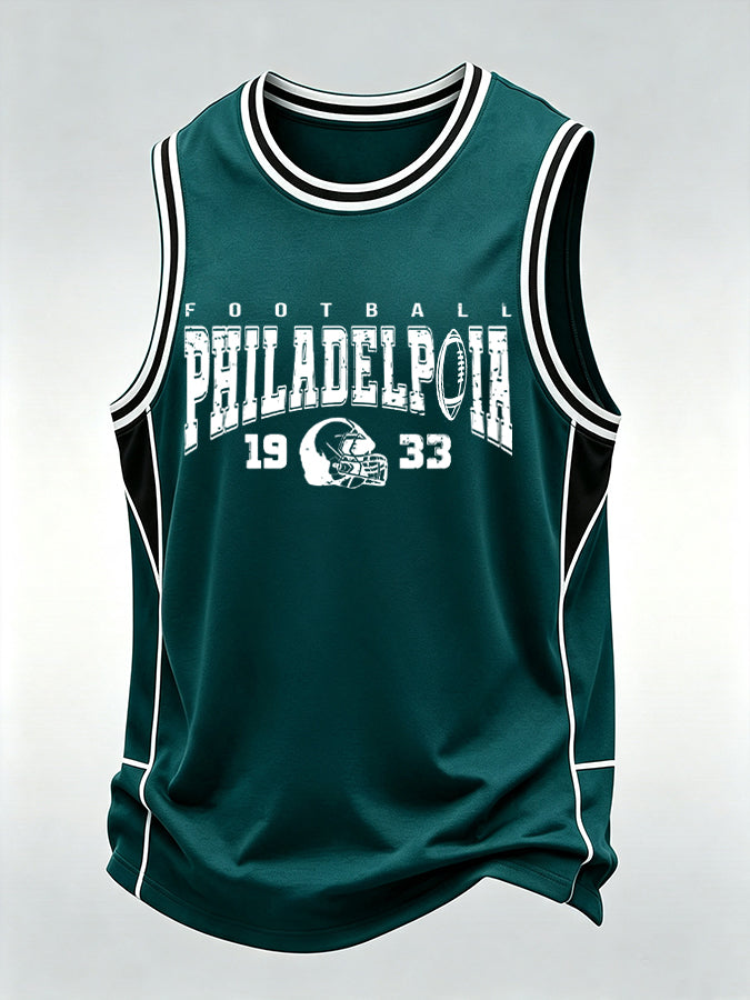 Men'S Football Printed Vest