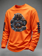 Men's Football Printed Waffle T-shirt