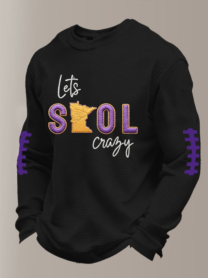 Men'S Football  Printed Waffle T-Shirt