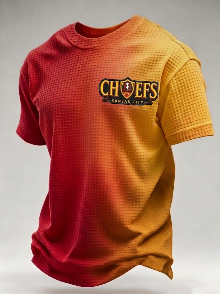 Men'S Football Fan Waffle T-Shirt