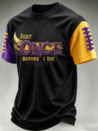 Men'S Football Print Waffle T-Shirt
