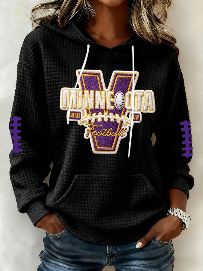 Women's Football Print Sweatshirt