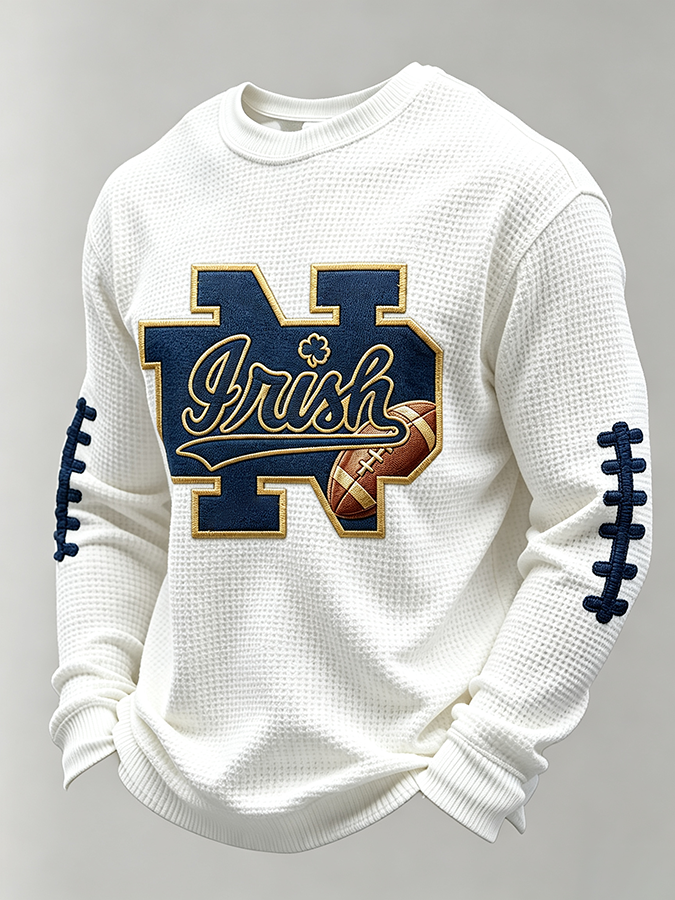Men'S Rugby Printed Waffle T-Shirt