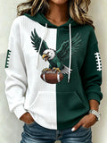 Women'S Football Hometown Team Fan Enthusiast Print Sweatshirt