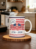 Our People'S 250 Years 1776-2026, Art Flag Accent Coffee Cup | Patriotic Cup