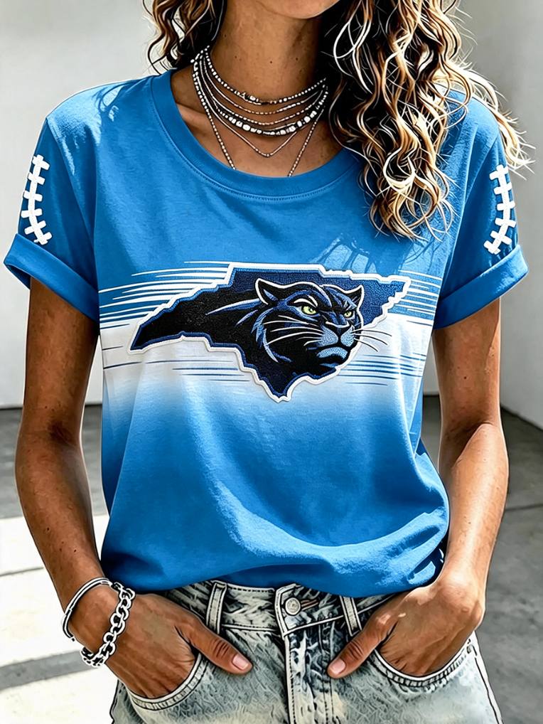 Women'S Sports Gradient Football T-Shirt