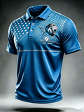 Men'S Football Fan Printed Polo Shirt