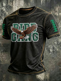 Men'S Football Print  T-Shirt