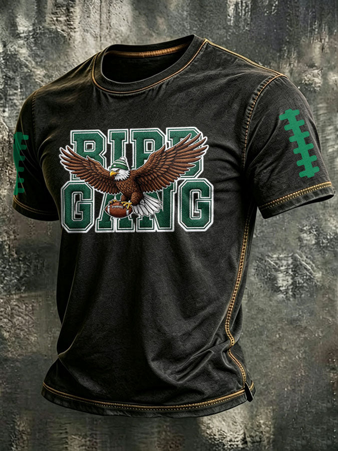 Men'S Football Print  T-Shirt