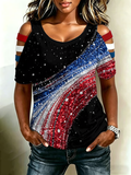 Women's 250th Anniversary Color Block Print T-shirt